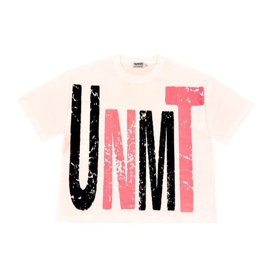 “DESTINATION” Pink & White Tee - UN-MOTIVATED