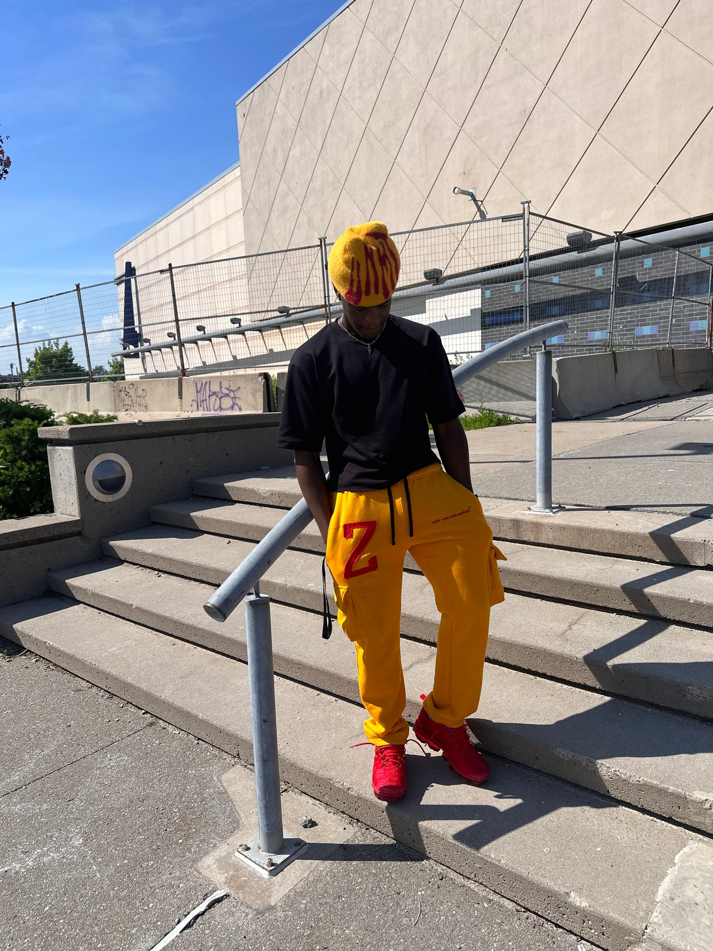 Mohair “UNMT” Beanie - Mustard