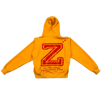 “VICTORY” Zip-up Hoodie - Mustard