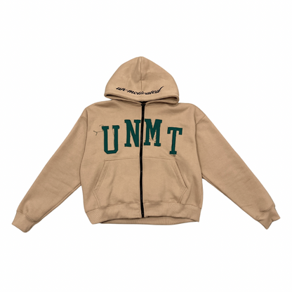 “VICTORY" Zip-up Hoodie - Bone