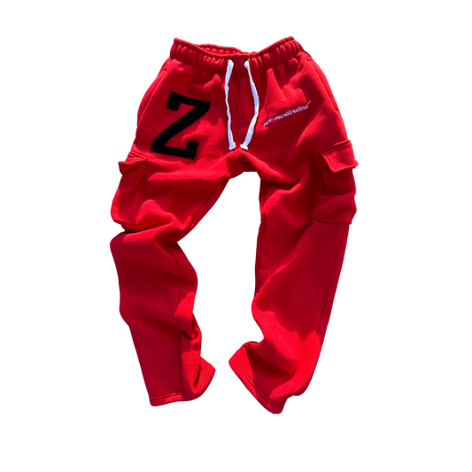 “VICTORY” Cargo Pants - Cherry Red - UN-MOTIVATED