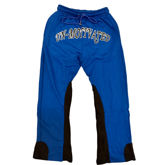 "FEAR BEING AVERAGE" Flare Pants - Blue